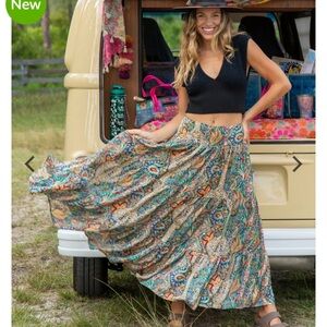 NATURAL LIFE Colorful Maxi Skirt
